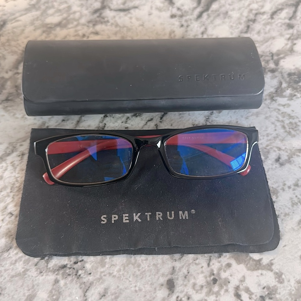 Spektrum Blue Light Black Rim Glasses
